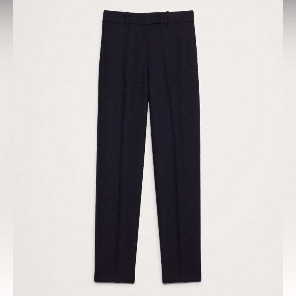 NWT Banana Republic high rise tapered wool ankle pant navy size 2